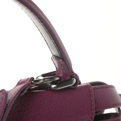 Fendi Goatskin Zucca Medium Peekaboo Iconic Satchel Ciclamino Tobacco Moro 15 of 15