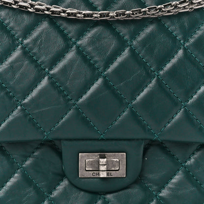 Chanel Aged Calfskin Quilted 2.55 Reissue 226 Flap Green 9 of 11