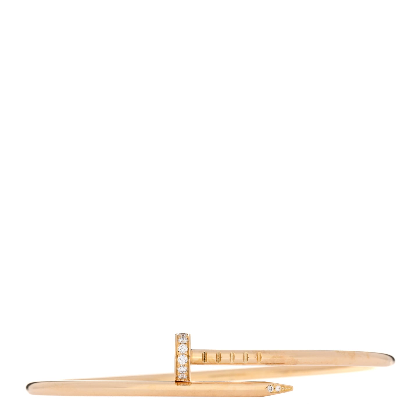 18K Yellow Gold Diamond Small Juste Un Clou Bracelet 16