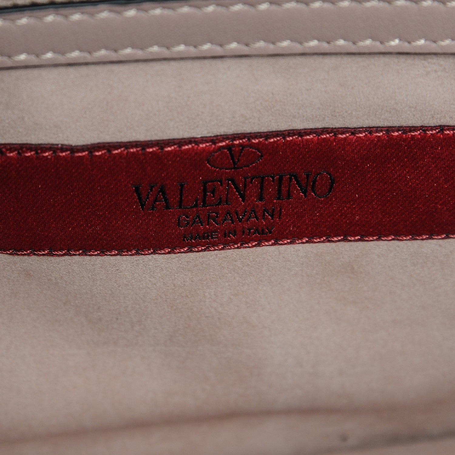 Valentino Garavani Vitello Beaded Small Glam Lock Rockstud Flap Poudre 8 of 8