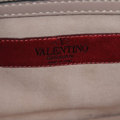 Valentino Garavani Vitello Beaded Small Glam Lock Rockstud Flap Poudre 8 of 8