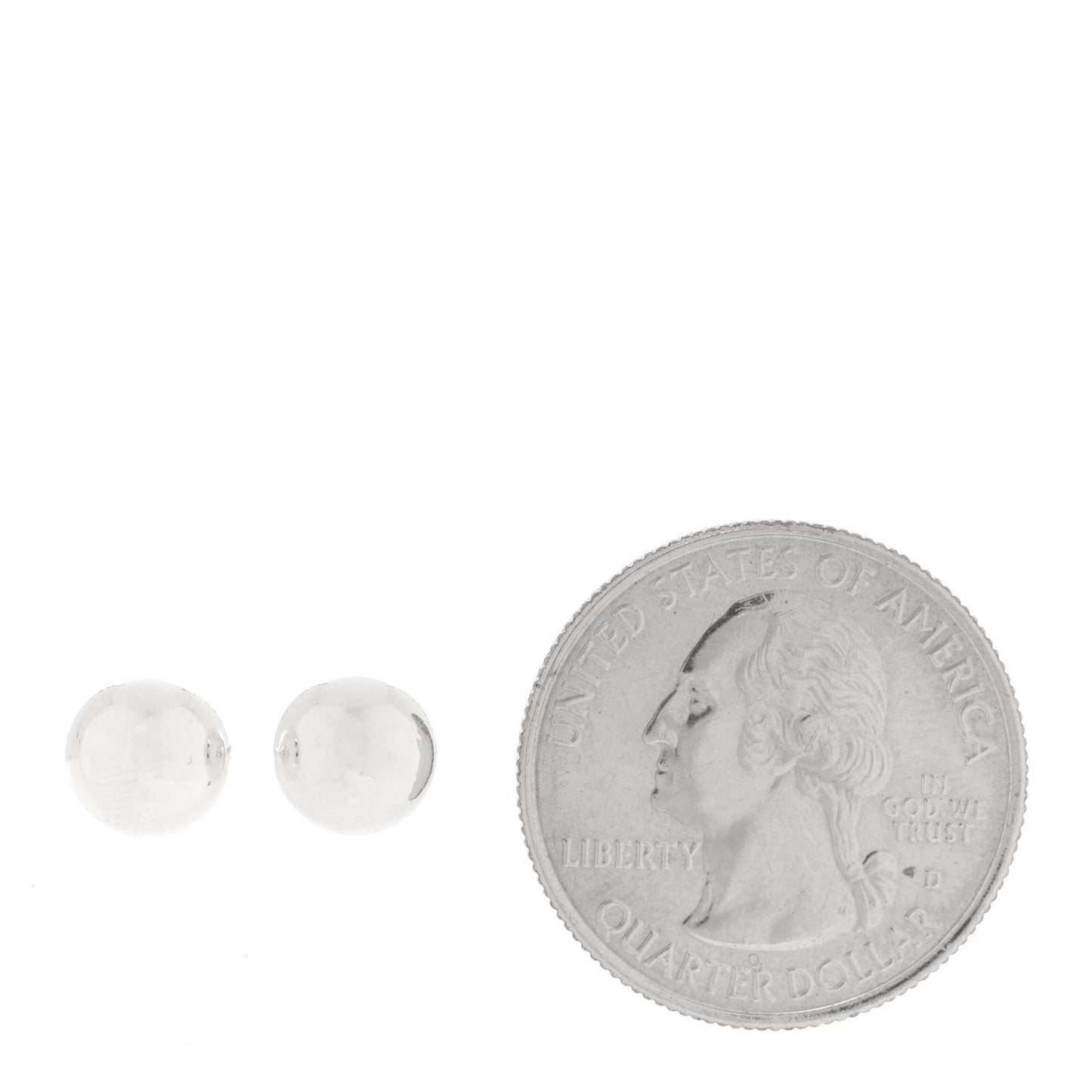 Sterling Silver 8mm HardWear Ball Earrings