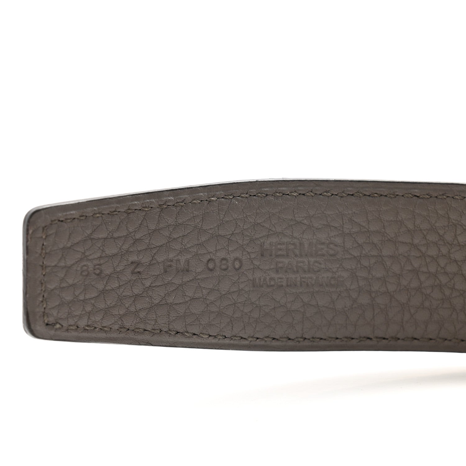 Hermes Box Togo 32mm H Belt 85 Black Etain 5 of 6