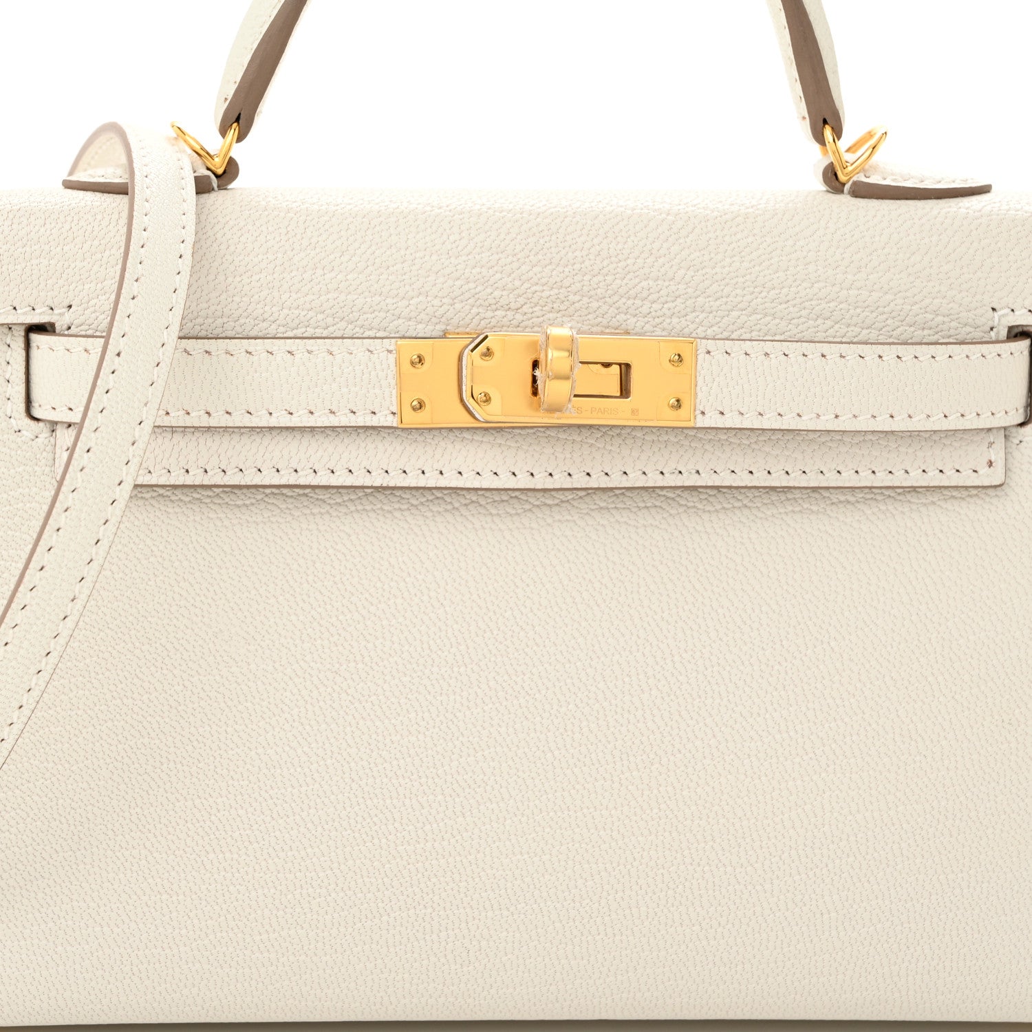 Hermes Chevre Mysore Mini Kelly Sellier 20 Mushroom 8 of 11
