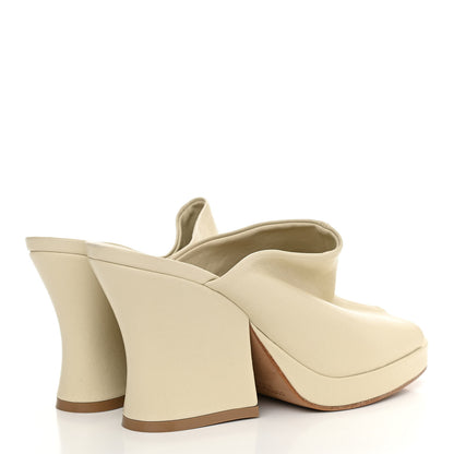 Bottega Veneta Nappa Stack Mule Sandals 38.5 Sea Salt 4 of 9