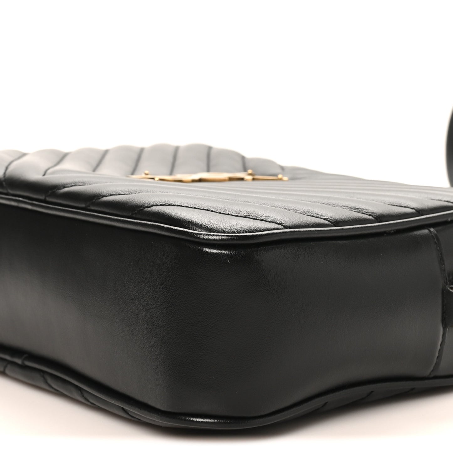 Calfskin Matelasse Monogram Lou Camera Bag Black