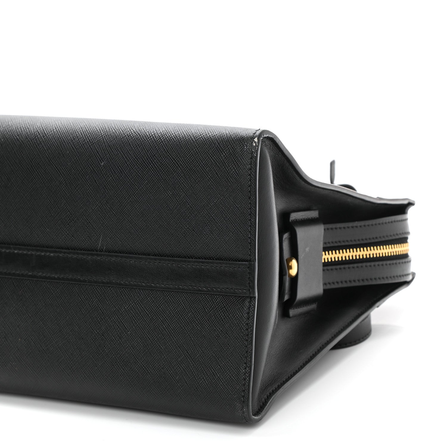Prada Saffiano City Calfskin Esplanade Tote Black 8 of 11