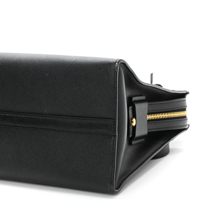 Prada Saffiano City Calfskin Esplanade Tote Black 8 of 11