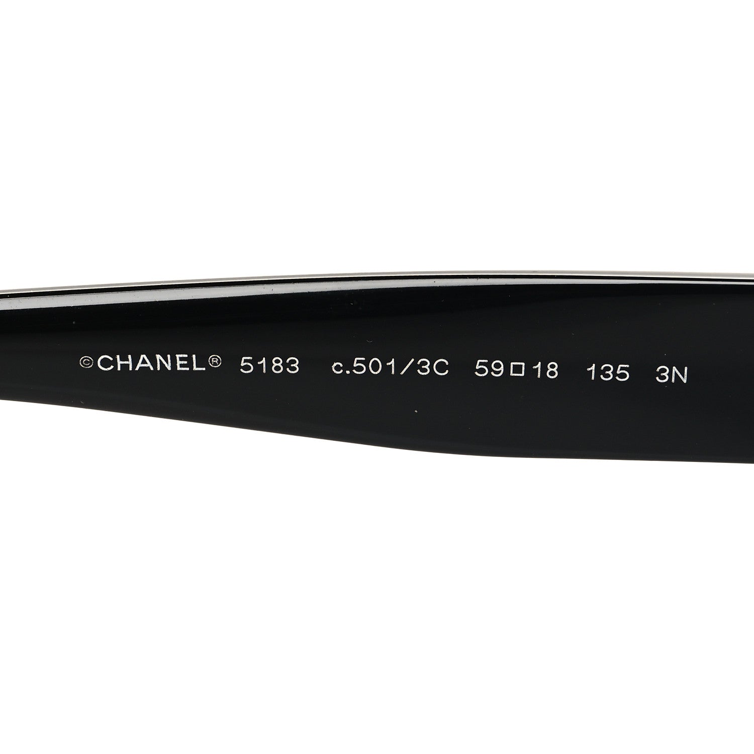 Chanel Acetate Polarized CC Sunglasses 5183 Black 5 of 7