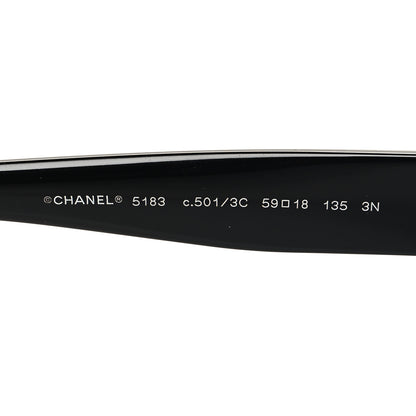 Chanel Acetate Polarized CC Sunglasses 5183 Black 5 of 7