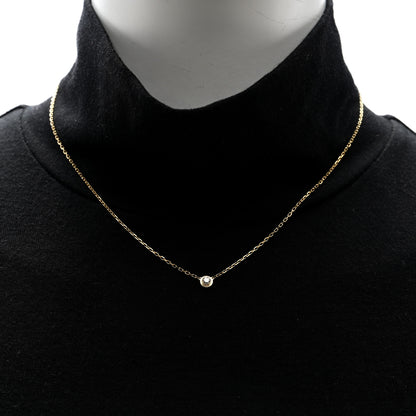 Cartier 18K Yellow Gold Diamond SM D'Amour Pendant Necklace 3 of 7