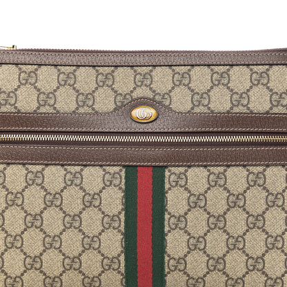 Gucci GG Supreme Monogram Large Ophidia Pouch Clutch Brown 9 of 9