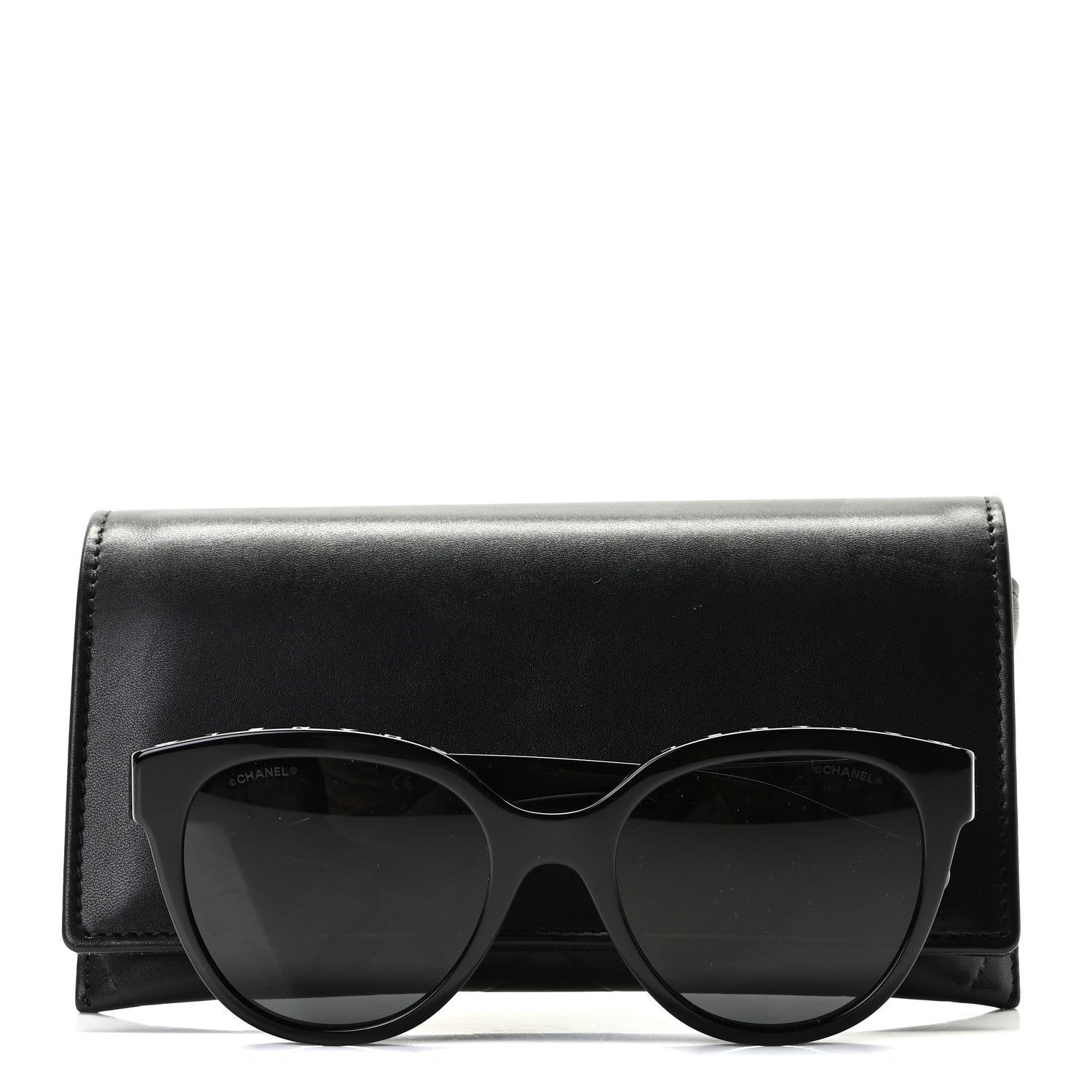 Chanel Acetate CC Butterfly Sunglasses 5414-A Black 7 of 7