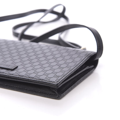 Gucci Microguccissima Crossbody Wallet Black 8 of 10