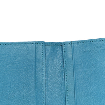 Balenciaga Agneau Giant 12 Silver Hardware Card Case Bleu Azur 10 of 10
