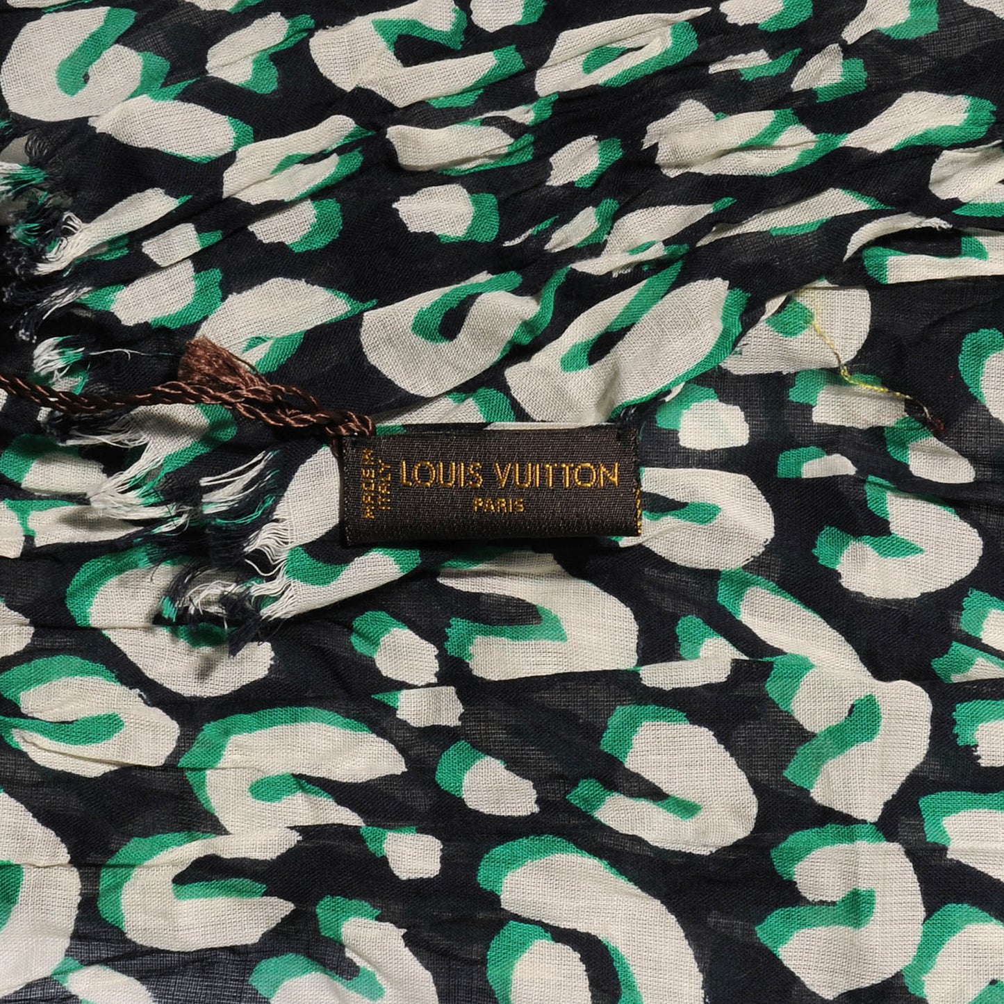 Cotton Leopard Pareo Blue Infini
