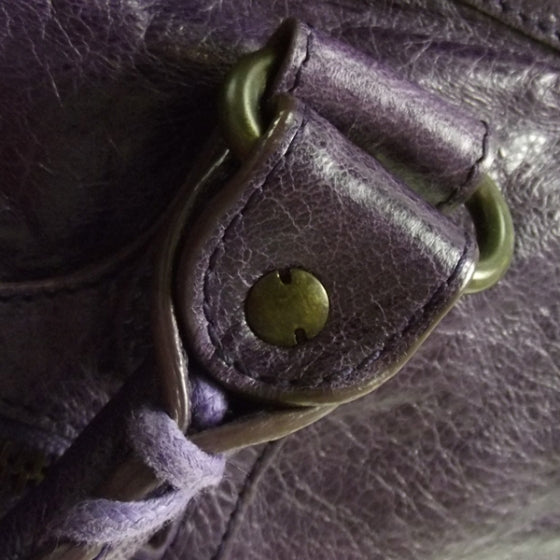 Balenciaga Agneau CITY Saphire Purple 8 of 14