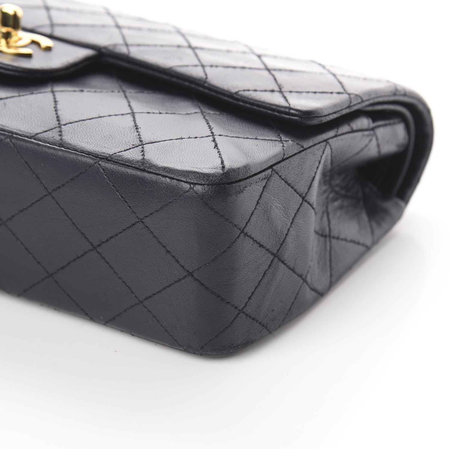 Chanel Lambskin Quilted Medium Double Flap Black 6 of 9