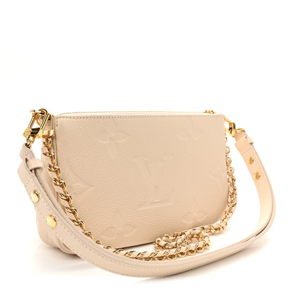 Louis Vuitton Empreinte Monogram Giant Multi Pochette Accessories Cream 3 of 11