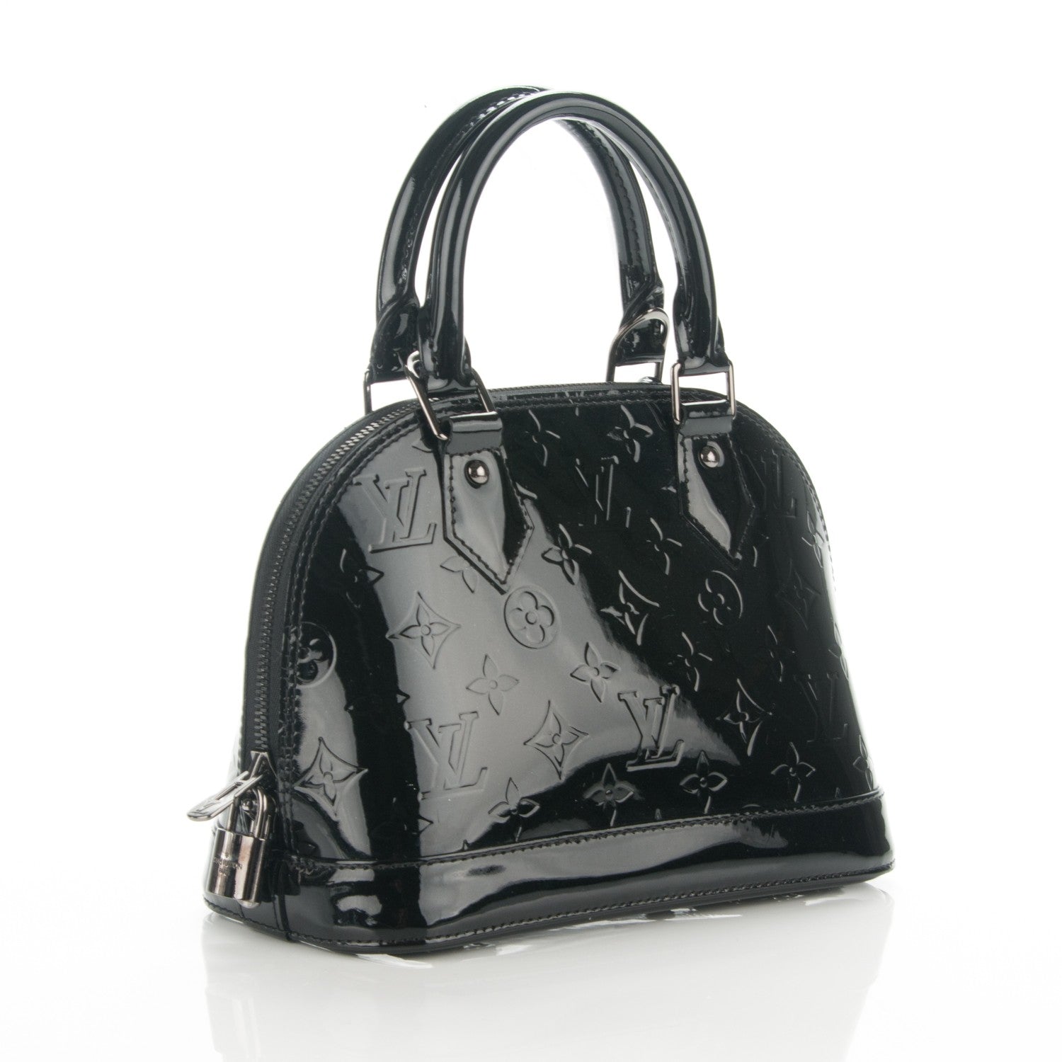 Louis Vuitton Vernis Alma BB Noir Magnetique 3 of 7