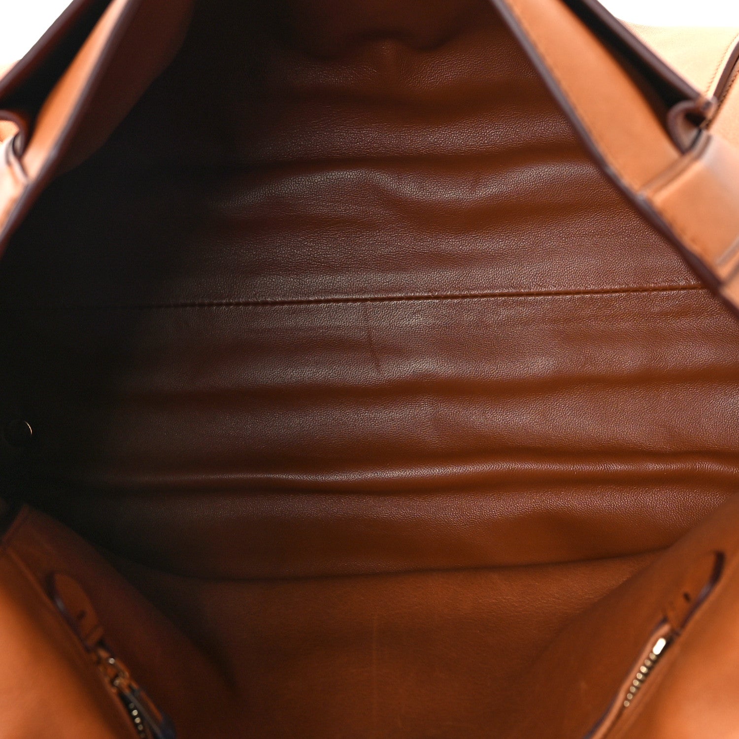 Salvatore Ferragamo Calfskin Suzanna Gancini Satchel Brown 5 of 13