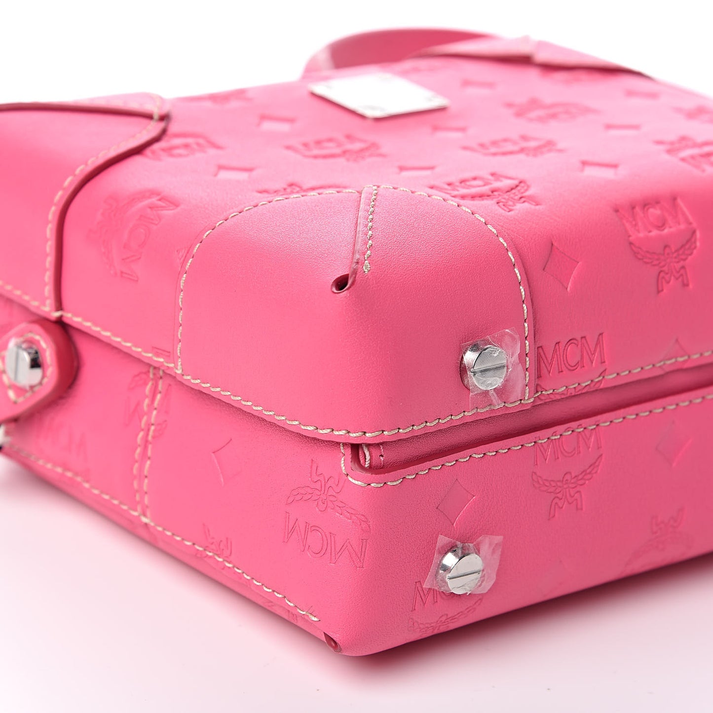 Calfskin Ottomar Monogram Small Berlin Crossbody Sugar Pink