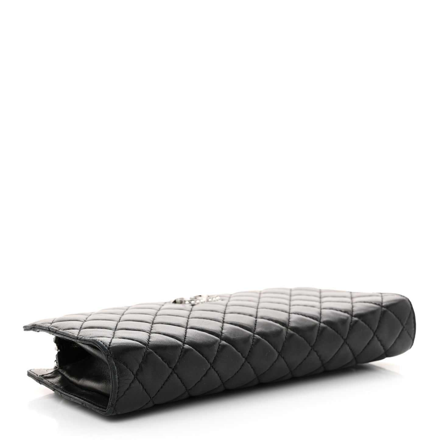 Lambskin Quilted Westminster Pearl Shoulder Bag Black