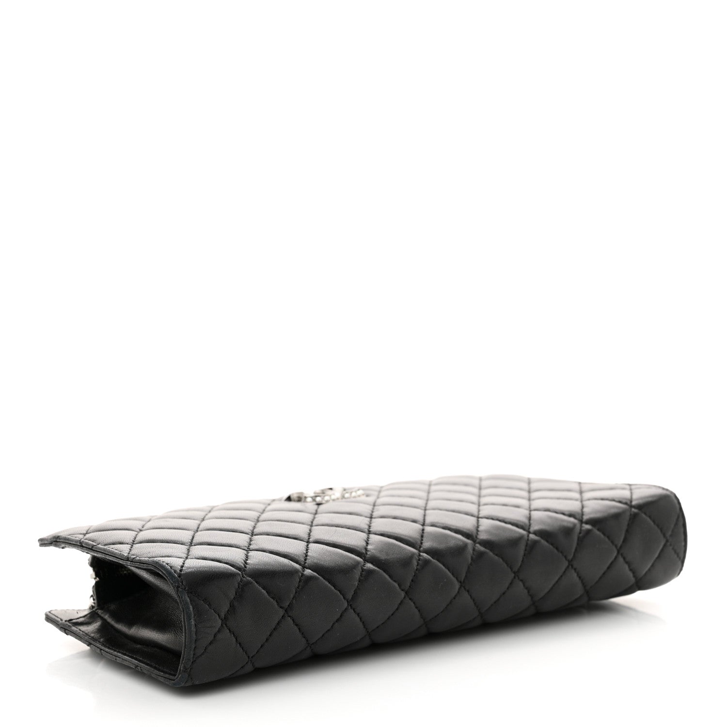 Chanel Lambskin Quilted Westminster Pearl Shoulder Bag Black 4 of 12