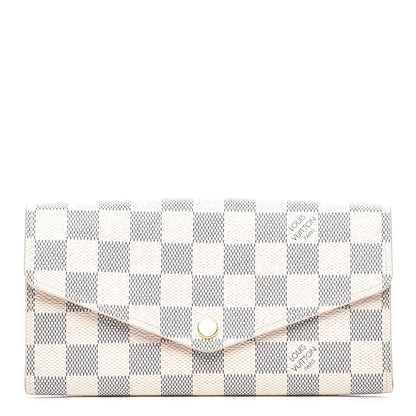 Louis Vuitton Damier Azur Sarah Wallet NM 1 of 8