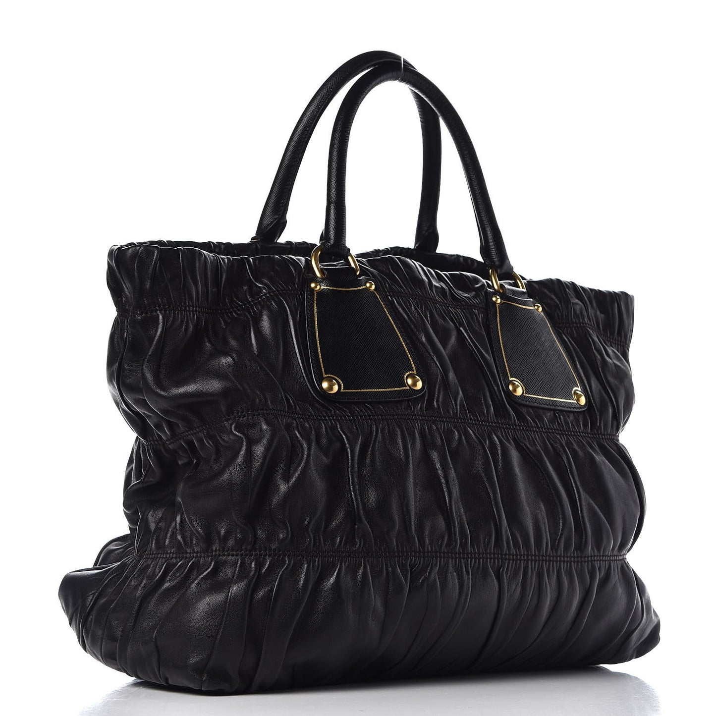 Nappa Gaufre Antik Tote Black