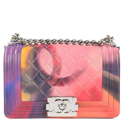 Chanel Printed Lambskin Small Flower Power Boy Flap 1 of 9
