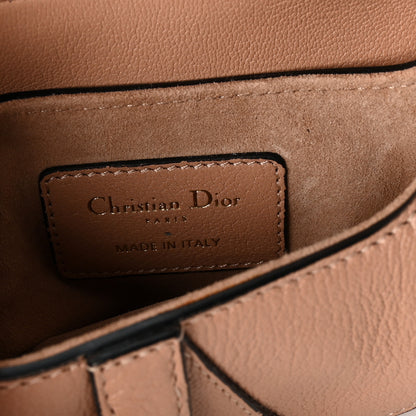 Christian Dior Goatskin Micro Saddle Bag Rose Des Vents 1 of 9
