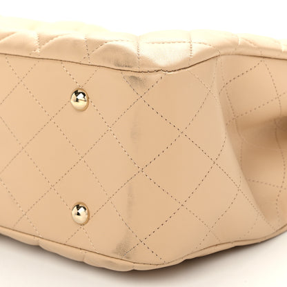 Chanel Calfskin Quilted Large Classic Shopping Tote Beige 10 of 10