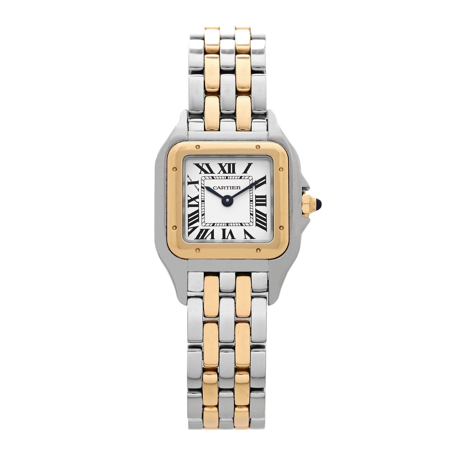 Stainless Steel 18K Yellow Gold 22mm Panthere Quartz Watch