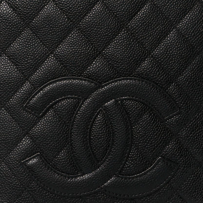 Chanel Caviar Quilted Petit Shopping Tote PST Black 8 of 12