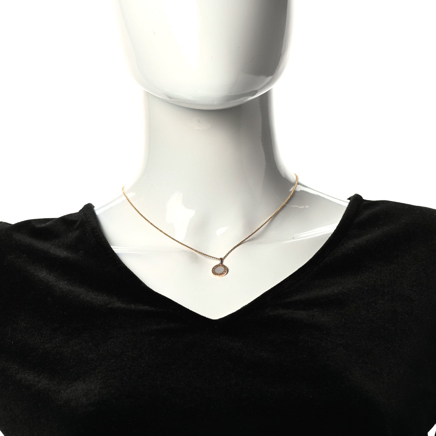 Bulgari 18K Rose Gold Mother of Pearl BVLGARI BVLGARI Pendant Necklace 2 of 8