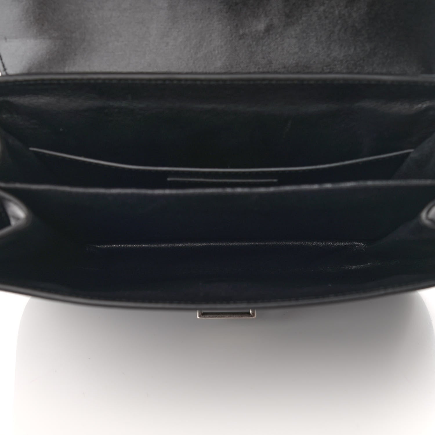 Saint Laurent Patent Embossed Small Le Monogramme Satchel Black 5 of 11