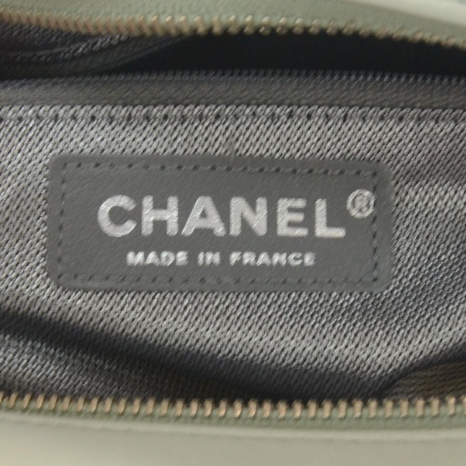Chanel Lambskin Vertical Quilted Small Mademoiselle Camera Case Green 6 of 9