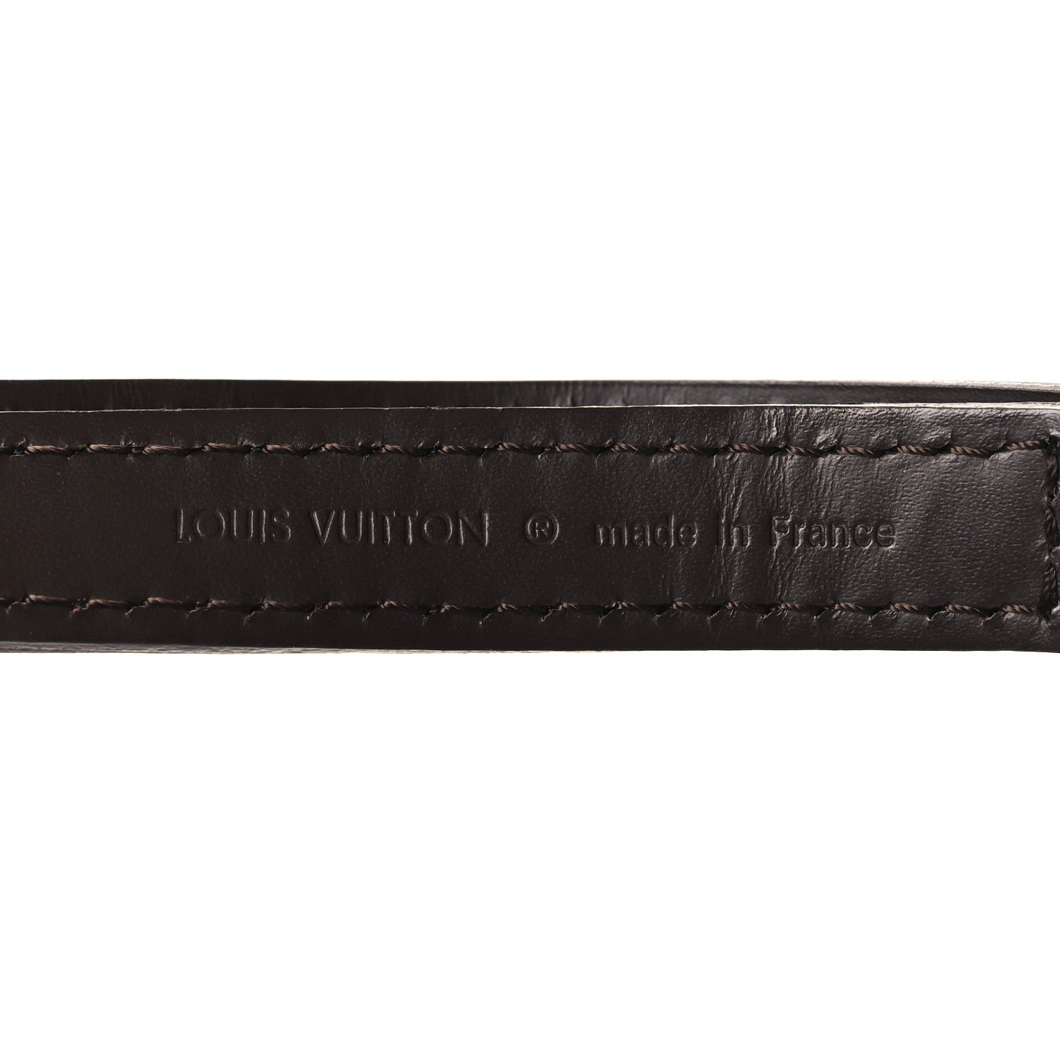 Louis Vuitton Calfskin 16mm Adjustable Shoulder Strap Brown 4 of 4