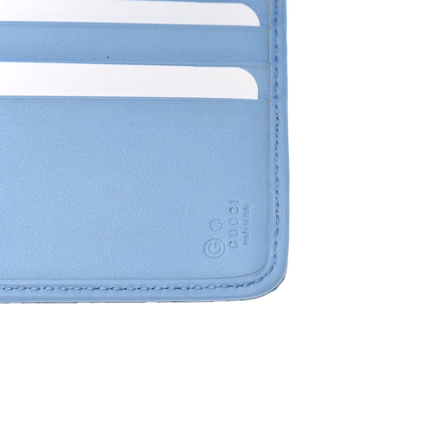 Soft Microguccissima Continental Zip Wallet Mineral Blue