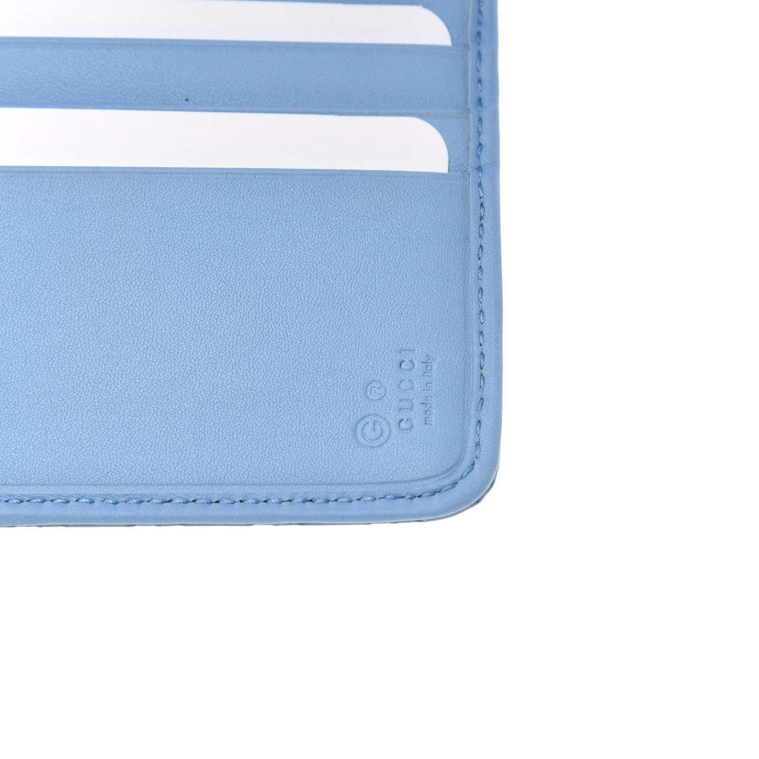 Gucci Soft Microguccissima Continental Zip Wallet Mineral Blue 8 of 12