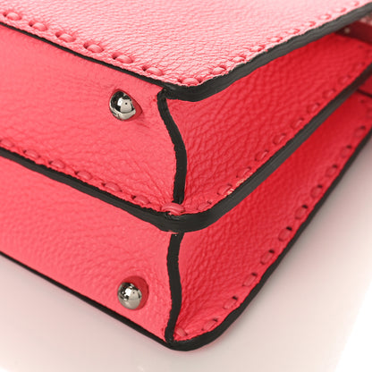 Fendi Cuoio Roma Sellerissima Nappa Sintetica Tape Stitch Small Peekaboo I SEE U Satchel Pink Dalia 8 of 9