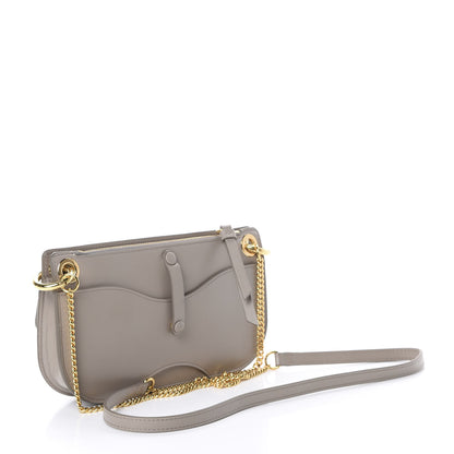 Chloe Shiny Calfskin Small Tess Crossbody Motty Grey 2 of 8