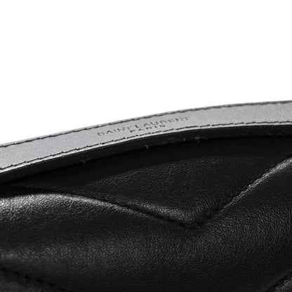 Saint Laurent Calfskin Y Quilted Monogram Medium Loulou Chain Satchel Black 12 of 16