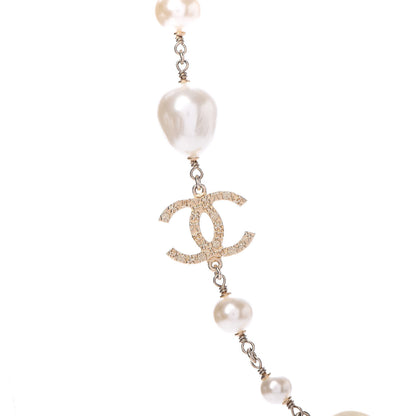 Chanel Pearl Precious Symbols CC Short Necklace Gold 4 of 6