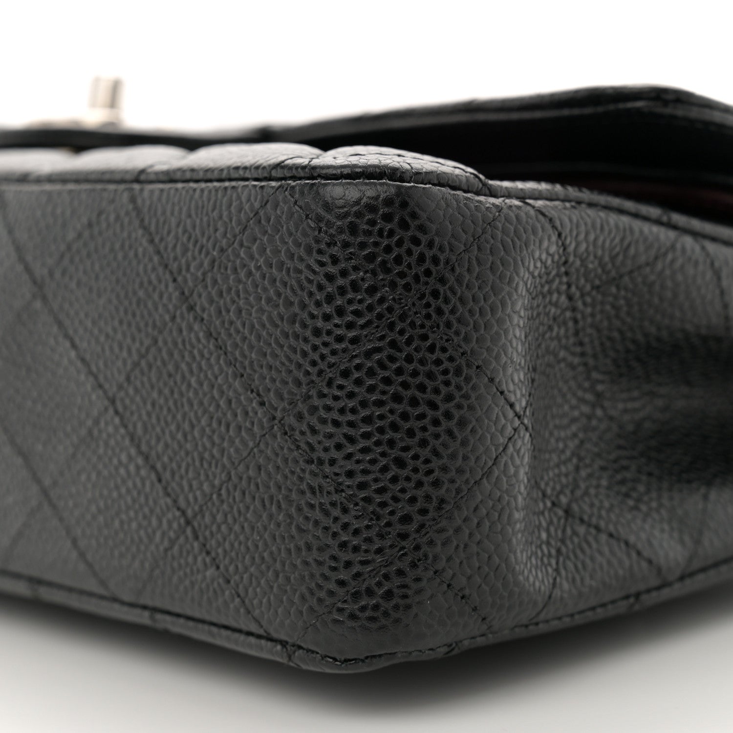 Chanel Caviar Quilted Medium Double Flap Black 9 of 10