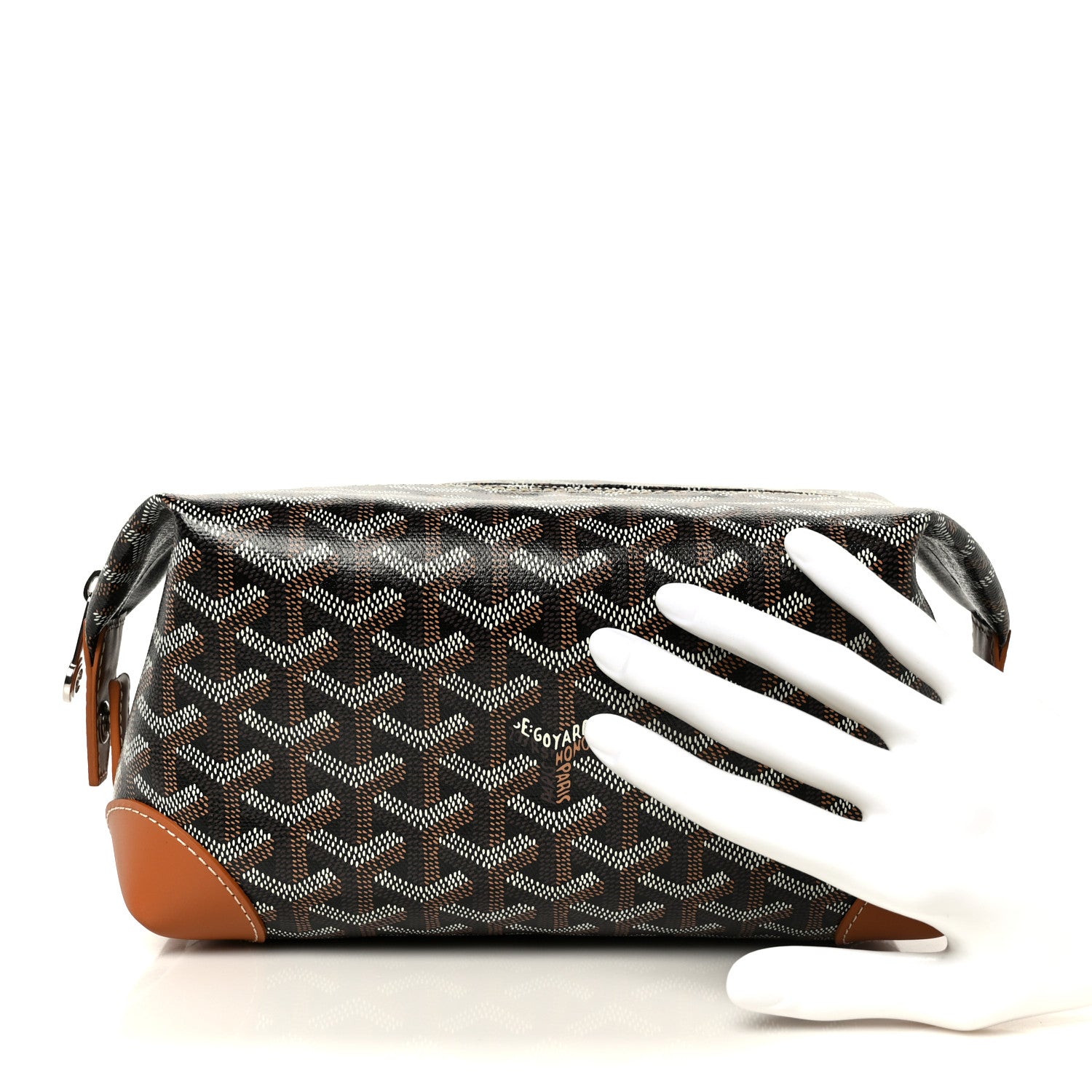 Goyard Goyardine Boeing 25 Trousse de Toilette Black Gold 2 of 8