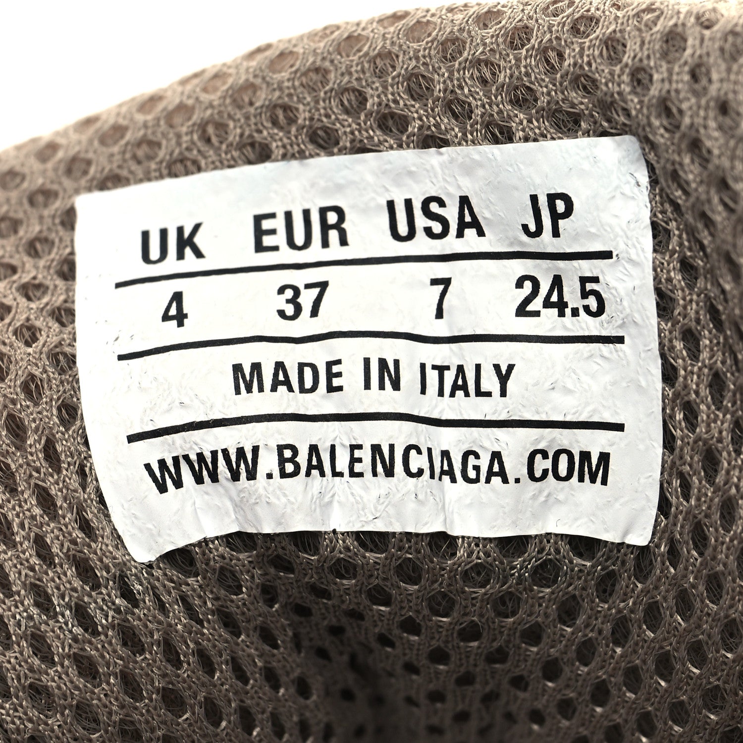 Balenciaga Fabric Mesh Womens Phantom Sneakers 37 Beige Mix 6 of 8