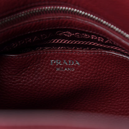 Prada Vitello Daino Expandable Shoulder Bag Rubino 8 of 10