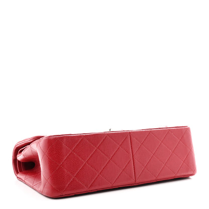 Chanel Caviar Quilted Jumbo Double Flap Red 4 of 10